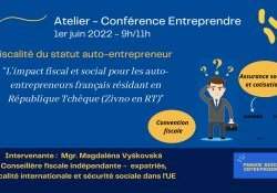 Atelier-Conférence Entreprendre "Fiscalité du statut Auto Entrepreneur" - Mercredi 1er juin 09:00-11:00