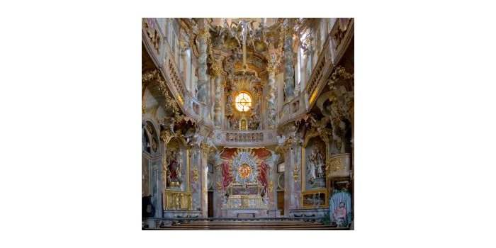 A Munich : Visite en ligne de 3 églises de l'ère baroque